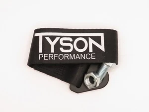 TYSON Performance Black Universal Racing Drift Motorsport JDM Tow Strap + Bolt - Picture 1 of 3