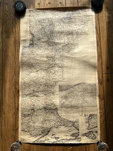 Rare 1915 World War 1 Map of The Balkans by Army Service Schools - Picture 1 of 12