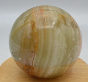 Green Onyx Crystal Sphere, LARGE 3" Onyx Sphere (Crystal Healing) - Picture 1 of 5