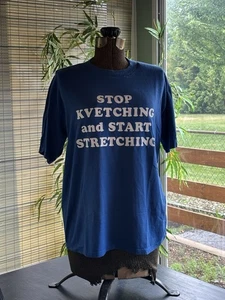 T-shirt vintage palestra uomo XL blu allenamento sollevamento forza allenamento punto singolo - Foto 1 di 7
