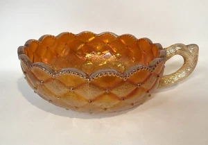 Vintage Imperial Ringelblume Stiefmütterchen Karneval Glas Windelschale in Top Zustand - Bild 1 von 6