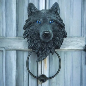 Wild Wolf Door Knocker Gothic Inspired Fantasy Decor Art Home Decor - Picture 1 of 2