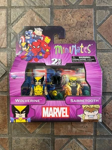 Marvel Minimates Wolverine & Sabretooth Best of Wave 1 X-Men - Imagen 1 de 1