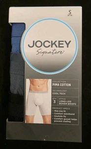 SLIP BOXER INTIMO JOCKEY SIGNATURE UOMO GAMBA LUNGA PIMA COTONE CONFEZIONE 3 #9745-NUOVO CON ETICHETTE - Foto 1 di 6