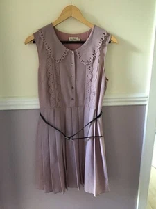 CUTE MISS PATINA LONDON DUSKY PINK DRESS SIZE M/L FITS SMALL 12 - Picture 1 of 6