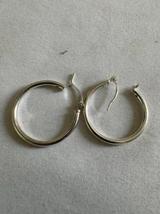 Pendientes de aro vintage de plata de ley 925 - Imagen 1 de 6