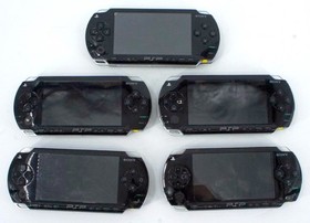 Lot of 5 Sony PlayStation PSP Handheld Consoles PSP-1001 ~ Parts or Repair