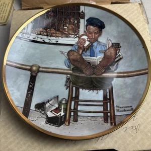 Placa coleccionable River Shore The Zoo Keeper 1984 Norman Rockwell - Imagen 1 de 3