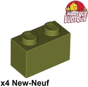 LEGO 4x Brick 1x2 2x1 Green Olive Green 3004 New - Picture 1 of 1