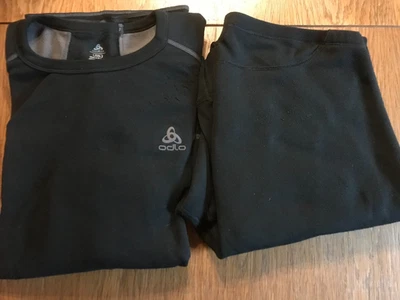 Odlo Thermoshirt Langarm + Thermohose XXL schwarz Skiurlaub Winter (Nr.3) - Bild 1 von 4