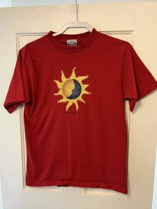 Vintage Guadalajara Shirt Mens Medium Red Sun Moon Graphic 90s Mexico Travel Tee - Picture 1 of 8