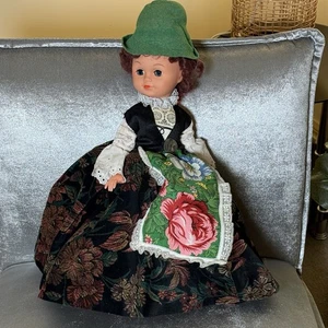Cute Vintage European Folk Costume Doll Rolling Eyes Cultural Outfit 50cm - Bild 1 von 11