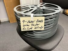 16mm Film 1600' Gray Taylor Reels (9) total Clean of Stickers all Ex. cond.