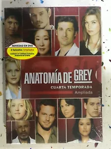 ANATOMIA DE GREY 4ª TEMPORADA 4 DVD NUEVO AMPLIADA ESPAÑOL INGLES ITALIANO 3T - Imagen 1 de 3