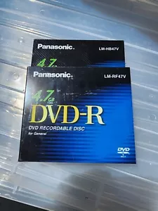 Panasonic DVD-R 4.7GB LM-RF47V retail media lot of two - Picture 1 of 1