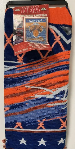 New York Knicks NBA Northwest 48" X 60" Jacquard  Blanket Throw  C Cover