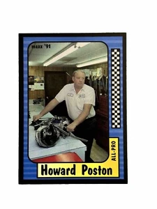 Brand New: Vintage ‘91 Maxx Howard Poston All-Pro NASCAR Trading Card - Picture 1 of 2