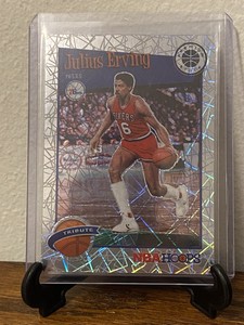 2019-20 Julius Erving NBA Hoops Premium Stock Silver Laser Prizm #293 Tribute