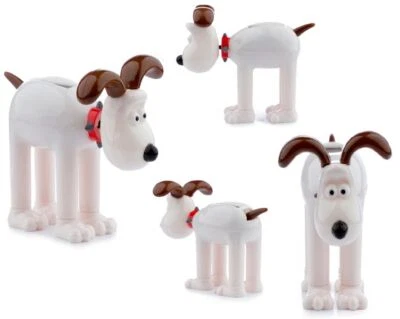 Solar Gromit Wackelfigur Solarfigur Wallace & Gromit Wackelkopffigur Shaun Comic - Bild 1 von 4