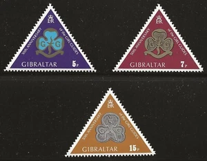Gibraltar Scott #322-24, Singles 1975 Complete Set FVF MNH - Picture 1 of 1