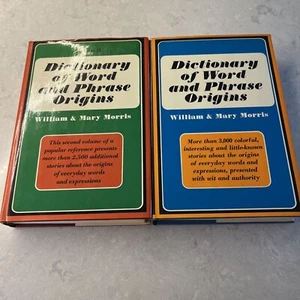 Dictionary of Word and Phrase Origins, Vol. 1 and 2 Lot William Mary Morris - Imagen 1 de 16