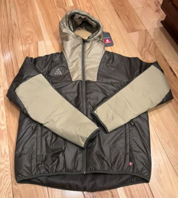 Nike ACG Primaloft Hooded Jacket Cargo Khaki String CD7650 325 Men's SMALL NWT - Image 1 of 4