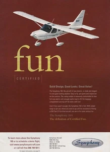 2006 Symphony S-160 Aircraft ad 7/24/2024a - Picture 1 of 1