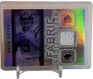 DREW BREES 2005 UPPER DECK FABRIC REFLECTIONS GAME USED JERSEY CARD #FR-DB - Bild 1 von 5