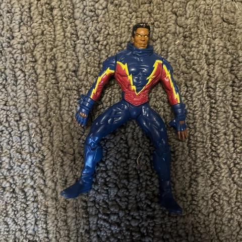 BLACK LIGHTNING 5" ACTION FIGURE 1997 VINTAGE Total Justice DC Comics Toy Cover