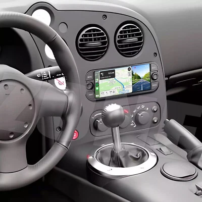 6.86" FOR 2004-2010 DODGE VIPER ANDROID 13 CARPLAY CAR STEREO RADIO GPS NAVI DSP - Image 1 of 4