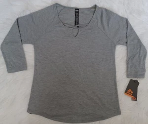 RBX Long Sleeve V-Neck Shirt Heathered Gray Women's Small - Picture 1 of 7