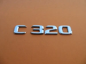 98 99 00 01 02 03 04 05 06 07 MERCEDES C230 C320 REAR LID EMBLEM LOGO BADGE 6348 - Picture 1 of 3