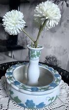 Vintage Ceramic Ivy Design Candle or Bud Posy Versatile Table Centre Piece