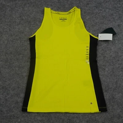 Camiseta sin mangas Ralph Lauren Active para mujer XXS espalda de corredor atlética para correr amarilla C Foto 1 de 4