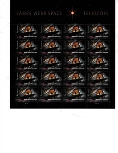 US 2022 Forever James Webb Space Telescope Sheet of 20 #5720 MNH - Picture 1 of 1