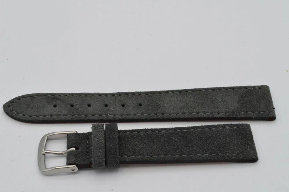 Браслет из натуральной кожи Fluco 18 мм с пряжкой 16 мм новый 12 неношеный - Изображение 1 из 2