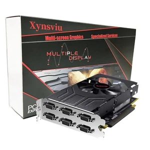 Xynsviu Powerful Radeon R7 350 4G Computer Graphics Card - 6-VGA Output for - Picture 1 of 8