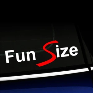 Fun Size - Red and White Decal Sticker for MINI Cooper S - Picture 1 of 2