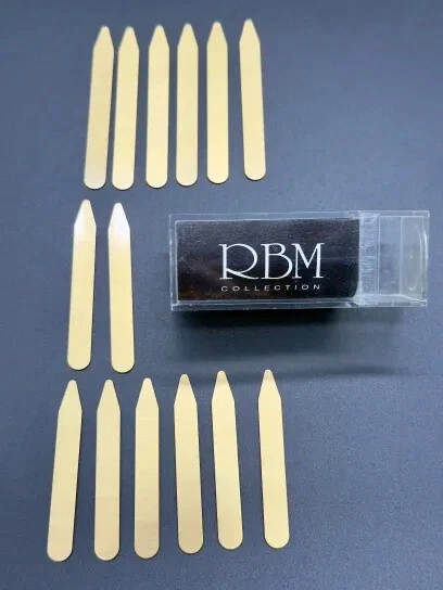 7对RBM系列黄铜金属男式衣领固定或加固剂-3种尺寸 — 第 1/1 张图片