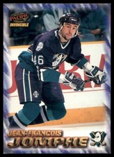 1997-98 Pacific Invincible NHL Regime Jean-Francois Jomphe #3 Anaheim Mighty
