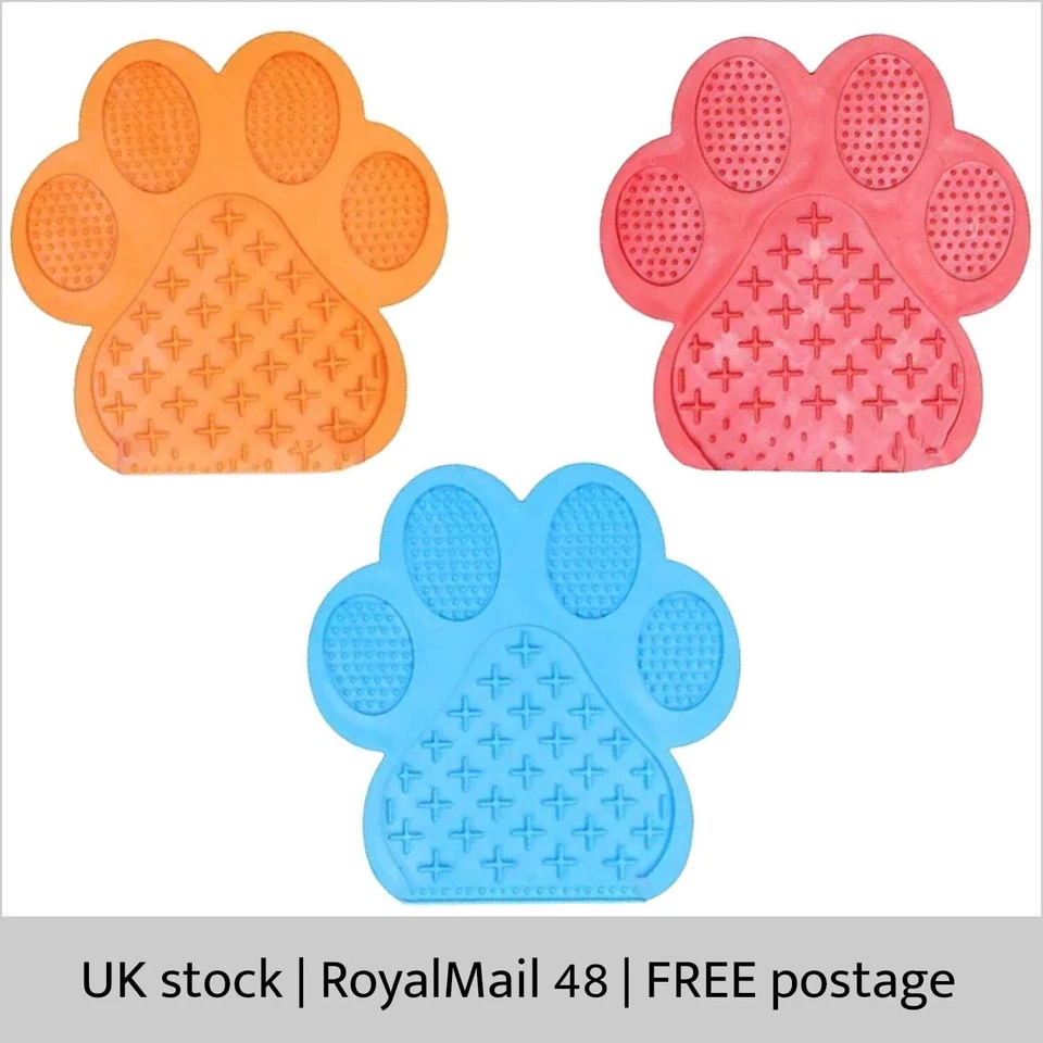 Spread & Lick Treat Mat For Dog With Suction Cups RED - Pet Toy Matt Dog Toys - Image 1 of 1