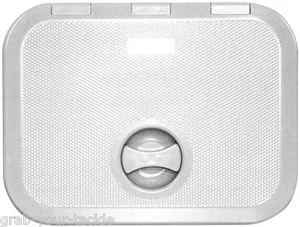 Access Hatch White Europa 375mm x 280mm Italian Made ASA Plastic MADE IN ITALY - Picture 1 of 5