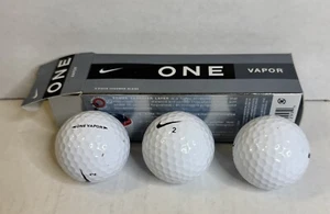 NUEVO PAQUETE DE 3 PELOTAS DE GOLF NIKE GOLF ONE VAPOR DE ALTO RENDIMIENTO. NOS - Imagen 1 de 7