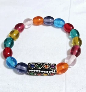 Pulsera con cuentas multicolor J13-3192 - Imagen 1 de 3