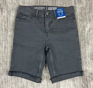 Arizona Jeans Shorts Boys 12 Gray Regular Advance Flex 360 Slim Fit Regular - Picture 1 of 10