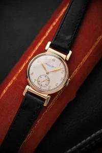 IWC Dress watch cal. 83 year 1940 Gold 14K rare model silver dial  flexible lugs - Picture 1 of 22