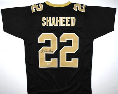 Rashid Shaheed Autographed Black Pro Style Jersey - Beckett W Hologram *Black - Image 1 of 3