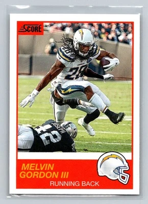 2019 Score #23 Melvin Gordon III Los Angeles Chargers Football Card - Image 1 of 2