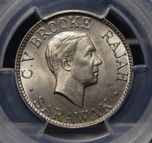 Sarawak 1934 H 10 Cents PCGS MS64 PC0365 combine shipping - Picture 1 of 3