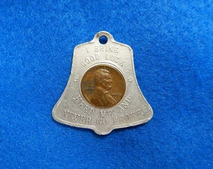 Washington DC 1956D Lucky Penny Token Encased Vintage Lincoln Wheat Cent π - Picture 1 of 2